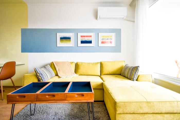 Work Friendly 2BR AC Terrace Free Parking