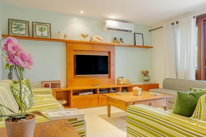 PF89 Apartamento 3 Suítes Pé na Areia, Vista Mar, Vivendas do Farol - Praia do Forte