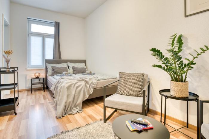 HOMY I Gemütliches Apartment Gohlis Netflix und W-LAN