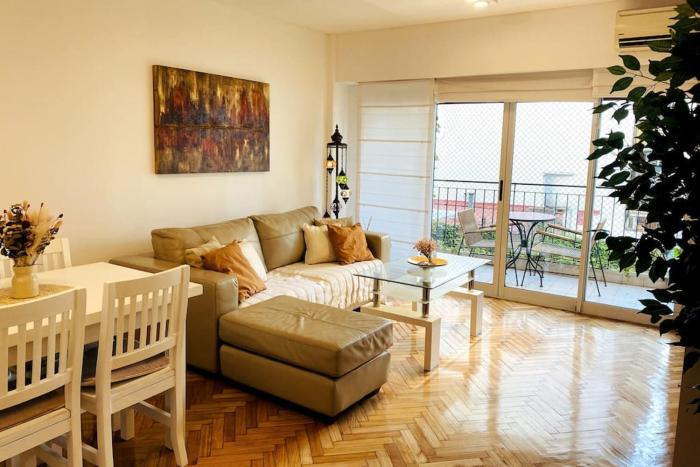 Luminoso Dpto para 4 en Palermo Balcon Lavarropas Hydro 200mts Av Santa Fe