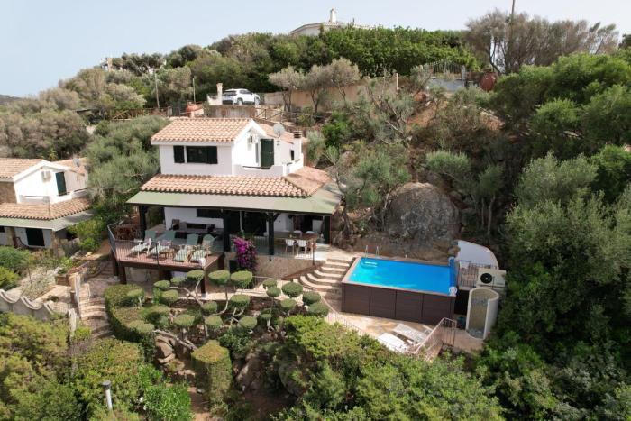 Villetta with heated pool and panoramic view