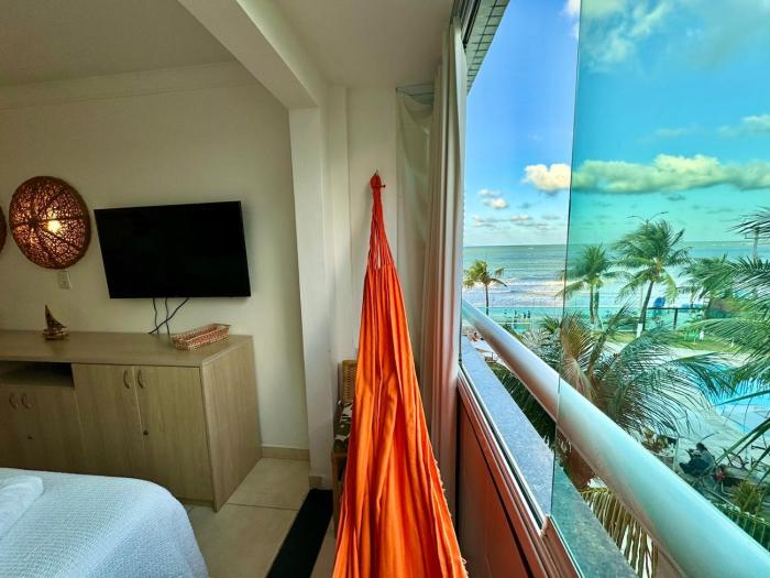 Edy hospedagens Beira-Mar flat 310 com vista para o morro do careca, piscina e localização privilegiada