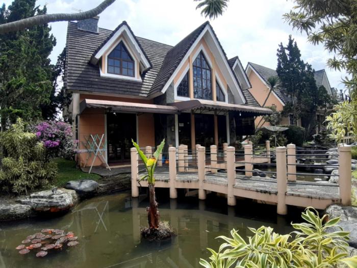 Villa puncak bogor at kota bunga ada karoke & AC