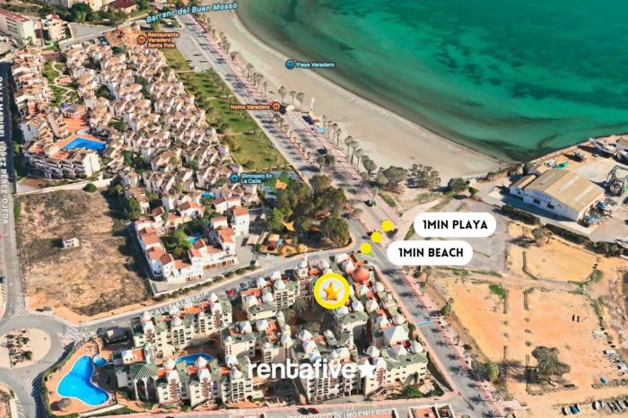 rentafive Varadero con piscina, playa y terraza