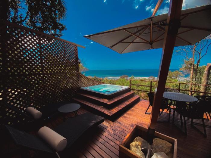 Cabana Romântica vista mar com duas spas privativas
