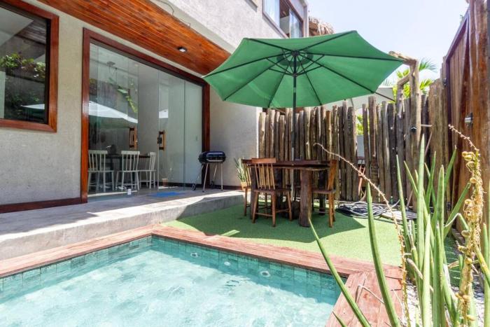 Casa com Piscina 20 metros do mar - Milagres