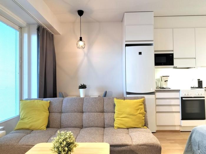 Kotimaailma Apartments - Kaunis 10 kerroksen parvekkeellinen yksiö - Peltokatu