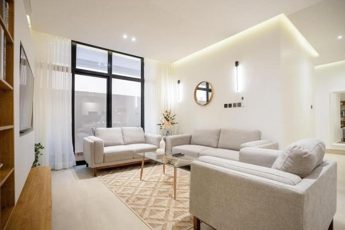 شقة نخبة البوليفارد - شقة فندقية فاخرة ب 3 غرف نوم