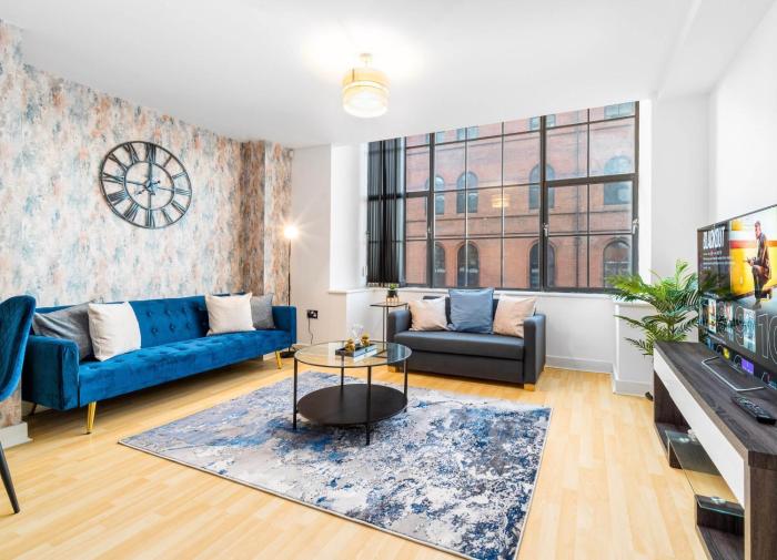 LUXURY SEA BLUE-Birmingham central apartment