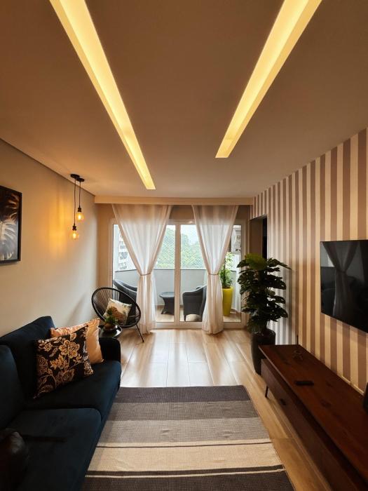 Apê Moderno a 100m da Praia - Último Andar com Vista para a Natureza