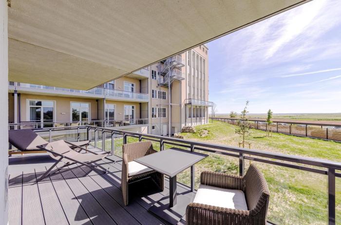 Große Strandmuschel - 5-Sterne Ferienwohnung zwischen Ostsee und Bodden