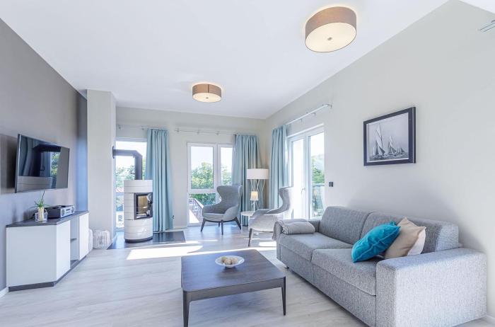 Rundblick - Stilvolle 5-Sterne-Ferienwohnung mit Blick auf den Bodden