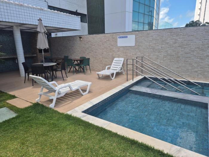 Apt Completo com Vista para o Mar, Ar Condicionado e Café da Manhã Opcional