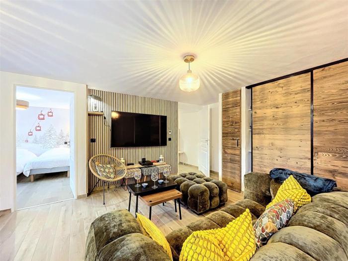 Appartement rénové 3P cabine - Ski aux pieds - Centre station - WIFI - FR-1-267-301