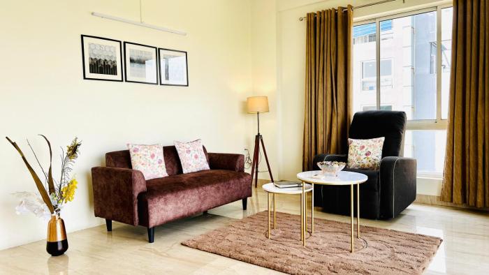 BluO Lake View 1BHK New Town - Terrace Garden, Gym