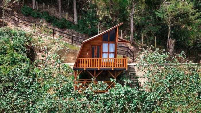 Glamping La Kumbre T con vista a las montañas