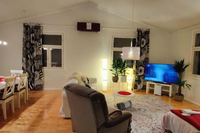 Traditional Santas cosy home