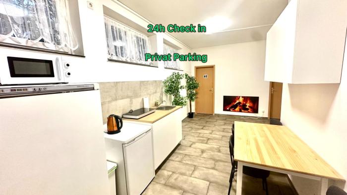 Schöne Hostel mit eigene Parking Netflix YouTube