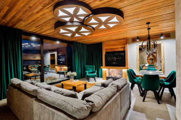 Czorsztyn Prestige Osada - dla osób od 12 lat - przyjazna psom z dostępnym parkiem dla psów z przepięknym widokiem na jezioro