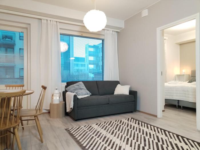 Fresh 2BR, sauna and free parking