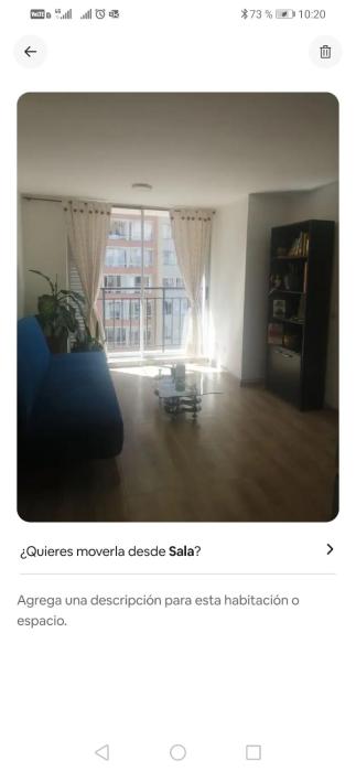 Habitación tranquila y cómoda