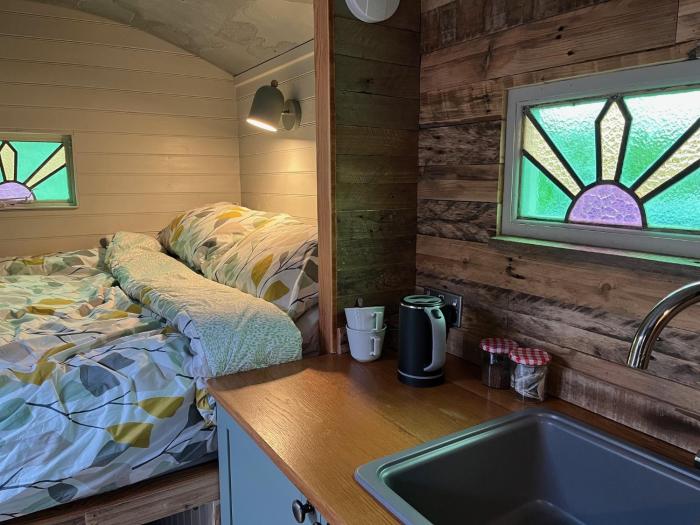 Bowhayes Farm - Camping & Glamping - Shepherds Hut Pippin