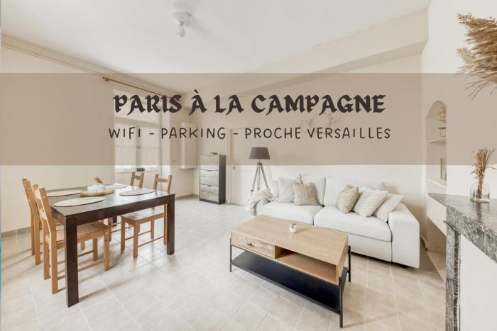 T2 calme avec Parking privé - 20 min Versailles - Paris à la campagne