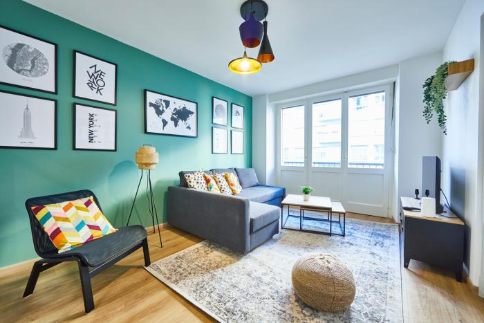 BE-1 - Joli 4 pièces tout équipé pour 1-6 pers 1er étage au centre de Mulhouse