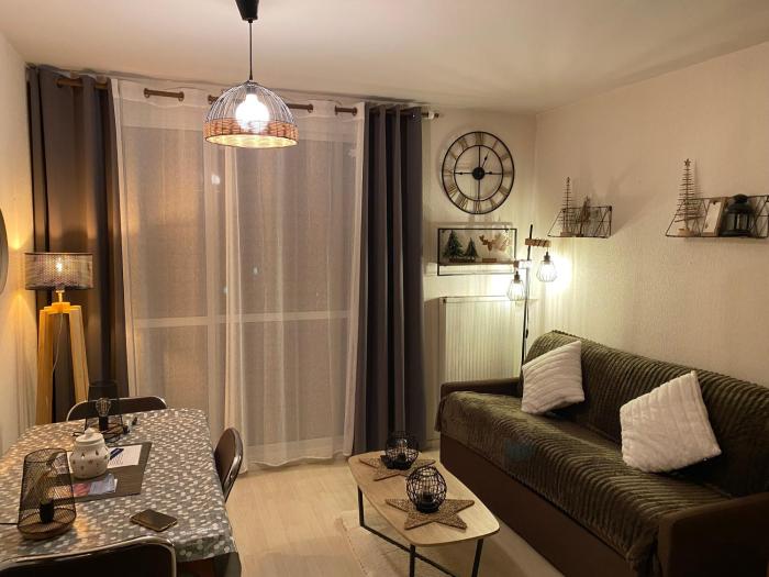Studio avec vue sur les pistes