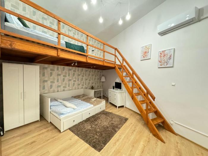 Népszínház apartment with AC