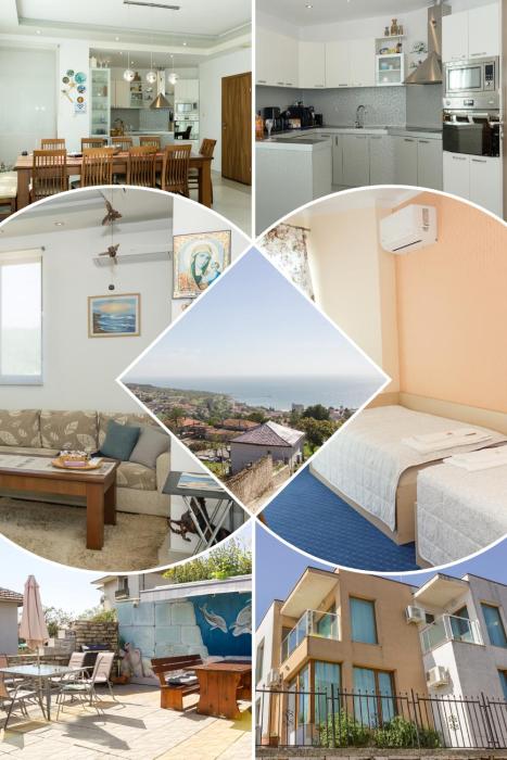 Balchik Sea View Escape 5BR Luxury with Hot Tub & Free Parking