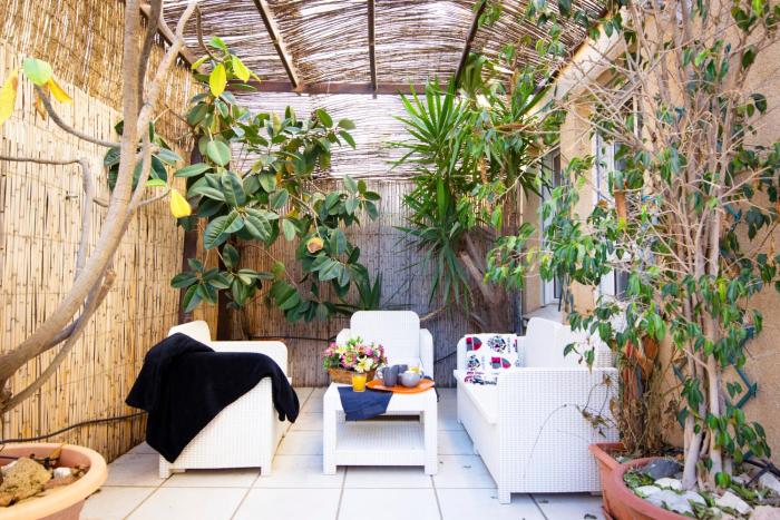 Casa con gran patio privado