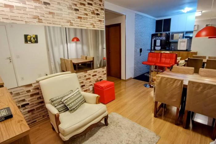 Apart Exclusivo 2 Qts 3 min Shopping Contagem