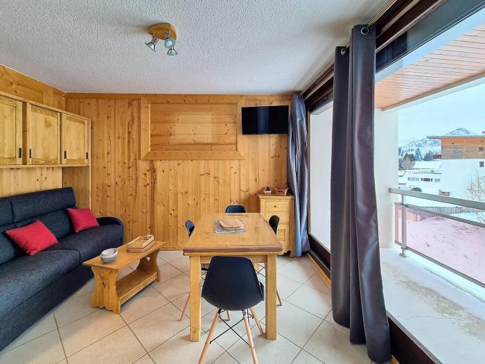 Studio lumineux 5 pers, à 50m des pistes, balcon sud - FR-1-416-225