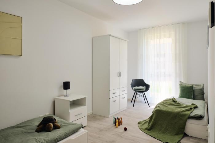 Apartment B 1 "Pine Hill Resort" Familienfreundlich mit eigenem Fahrradabteil & eingeschränktem Haffblick