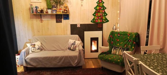 Domek Mazurski całoroczny nad jeziorem z Jacuzzi SPA