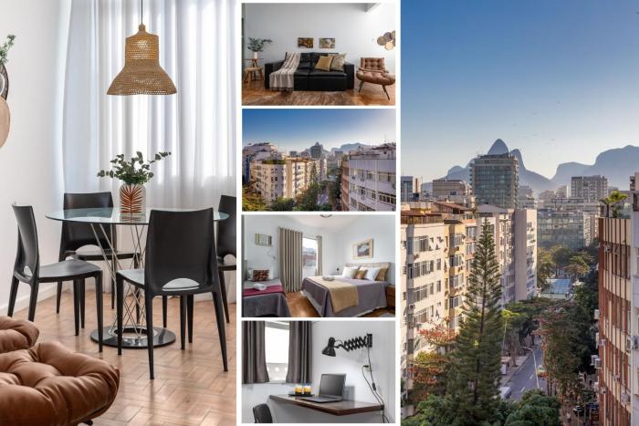 2 Quartos a 400m da Praia de Ipanema e 200m do Metro - Portaria 24h, Wi-Fi, Ar Condicionado e Cozinha Completa - Comporta 5 hospedes