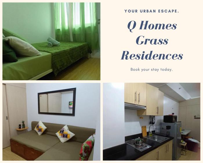 Cozy 1-BR Unit in Grass Residences QC
