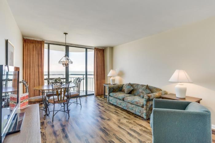 Beachfront Condo with Private Balcony at Meridian Plaza