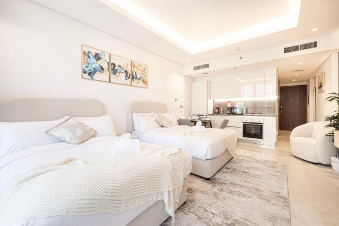 Outstanding New Studio With 2 Double Beds,In Downtown