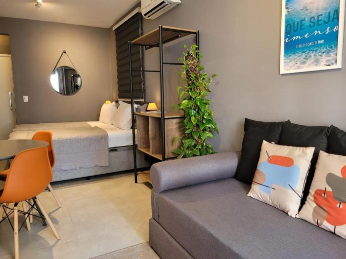 Varanda Mar - Studio com Varanda e Enxoval Completo - 100m da Praia - Canal 4