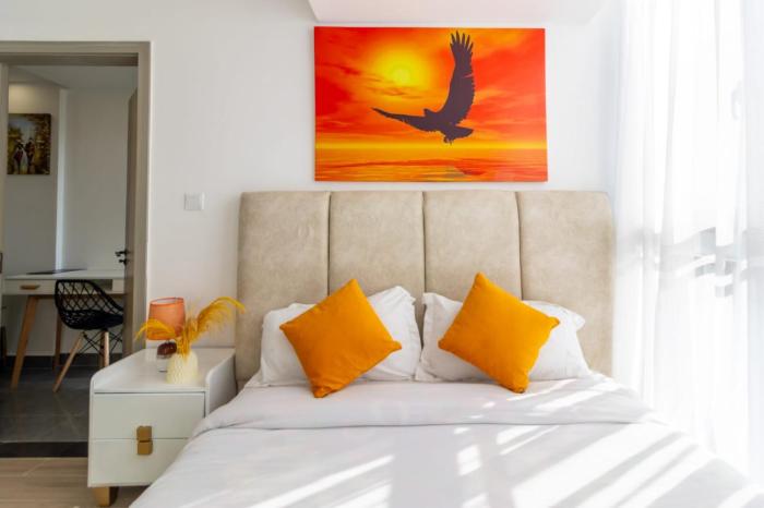 Lush, city views, serene 1bed Nairobi Highrise