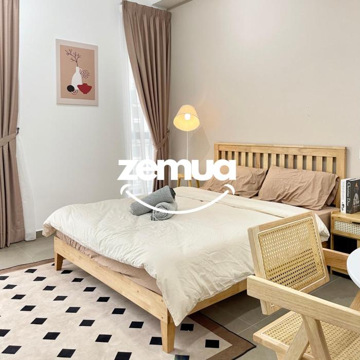 Lv24 Rattan Muji Style Monthly Stay Fully Furnished Near 1U & IKEA WiFi Free Weekly Room Service