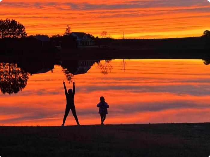 Log Castle and a spring-fed lake