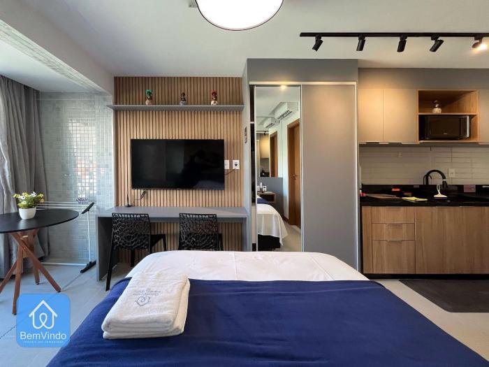 Suíte Decorada e Confortável Na Barra