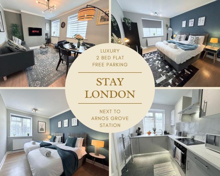StayLondon - Sleeps 5 with Free Parking - best for Holiday, Concerts or Matches