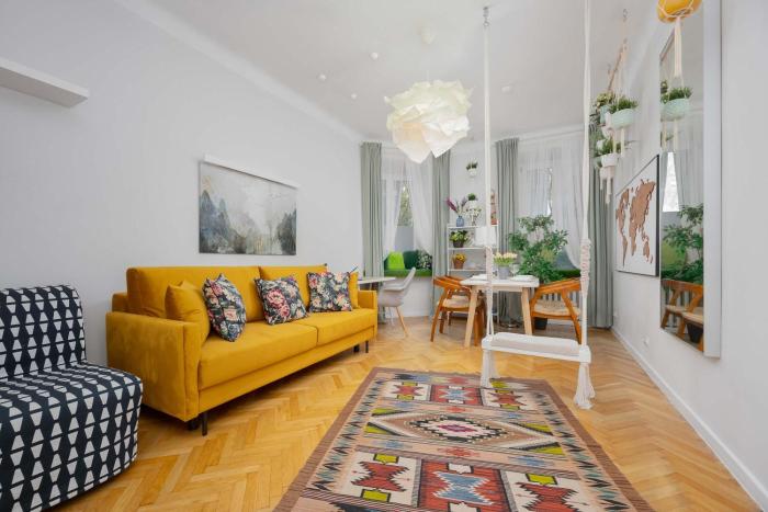 Piękny Apartament z Sypialnią i Biurkiem by Noclegi Renters