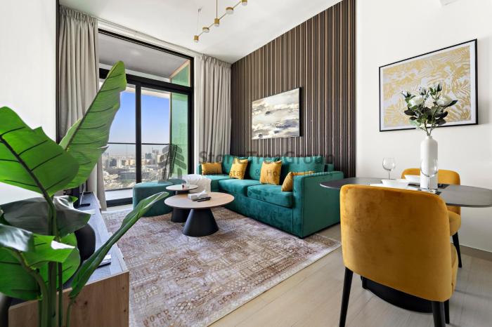 High-Floor and Spacious 1BR at Binghatti Emerald