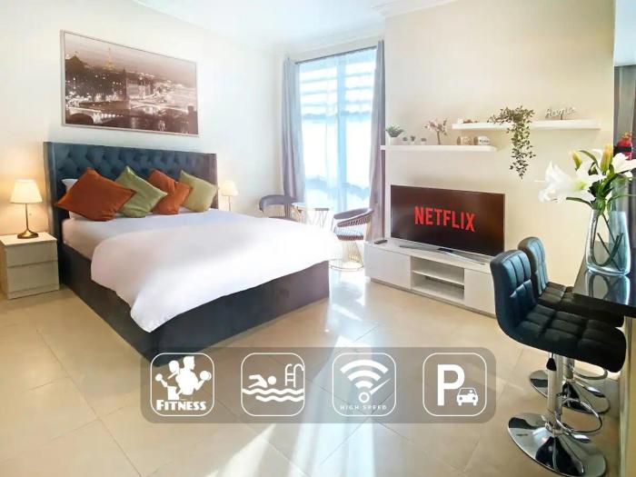 Elegant Studio in Marina near Beach and Metro Z1113