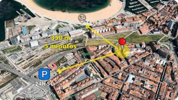 EL TRASGU DE LAVIADA a 300m playa, puerto, acuario